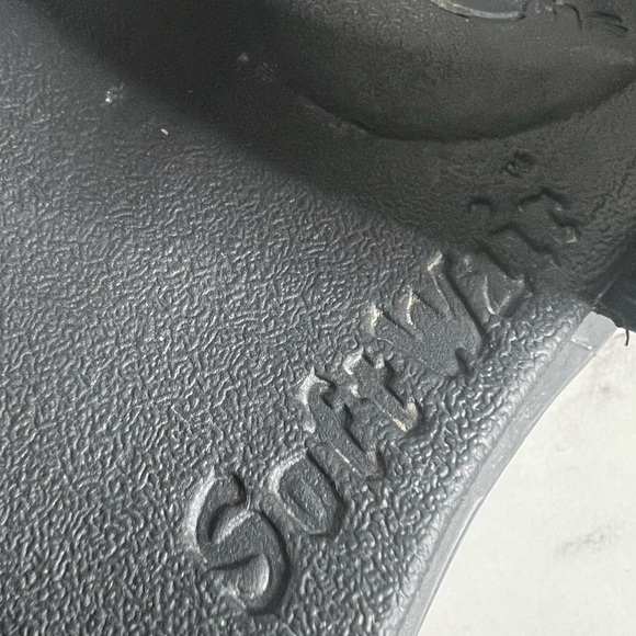 Dr. Martens Voss Black Hydro Leather Platform Sandals Shoes Open Toe Size 7 - Picture 4 of 12